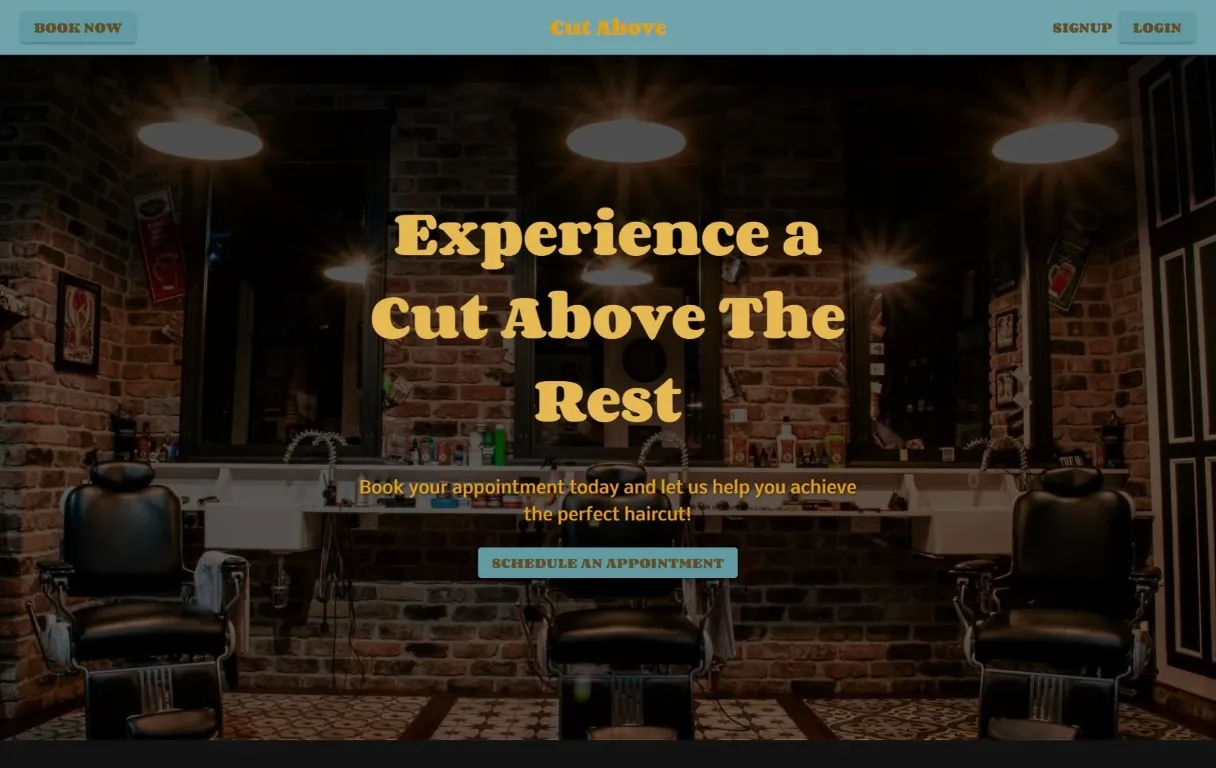Cut Above Barbershop screenshot